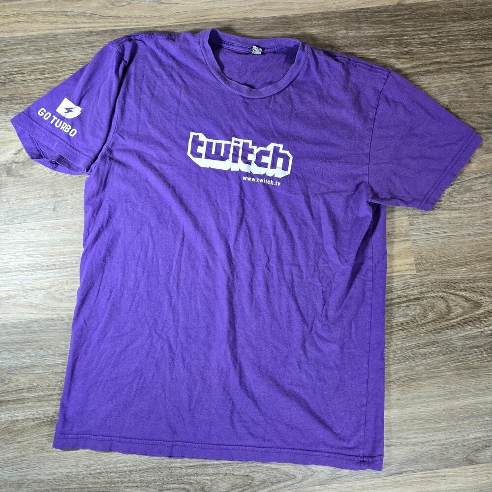 Official TwitchCon Event Staff Admin Shirt Mens Medium Twitch Video Game Stream